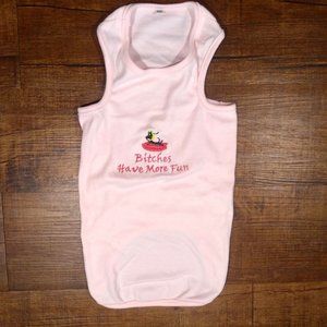 Puppy One Piece Jumpsuit Pink Embroidered XXL Apparel NEW